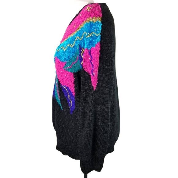 Vintage Distinctly Different Womens Abstract Colorblock Pullover Sweater Size 40 - Picture 7 of 12